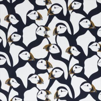 Baumwoll Druck Puffins Pinguine by Käselotti von Swafing